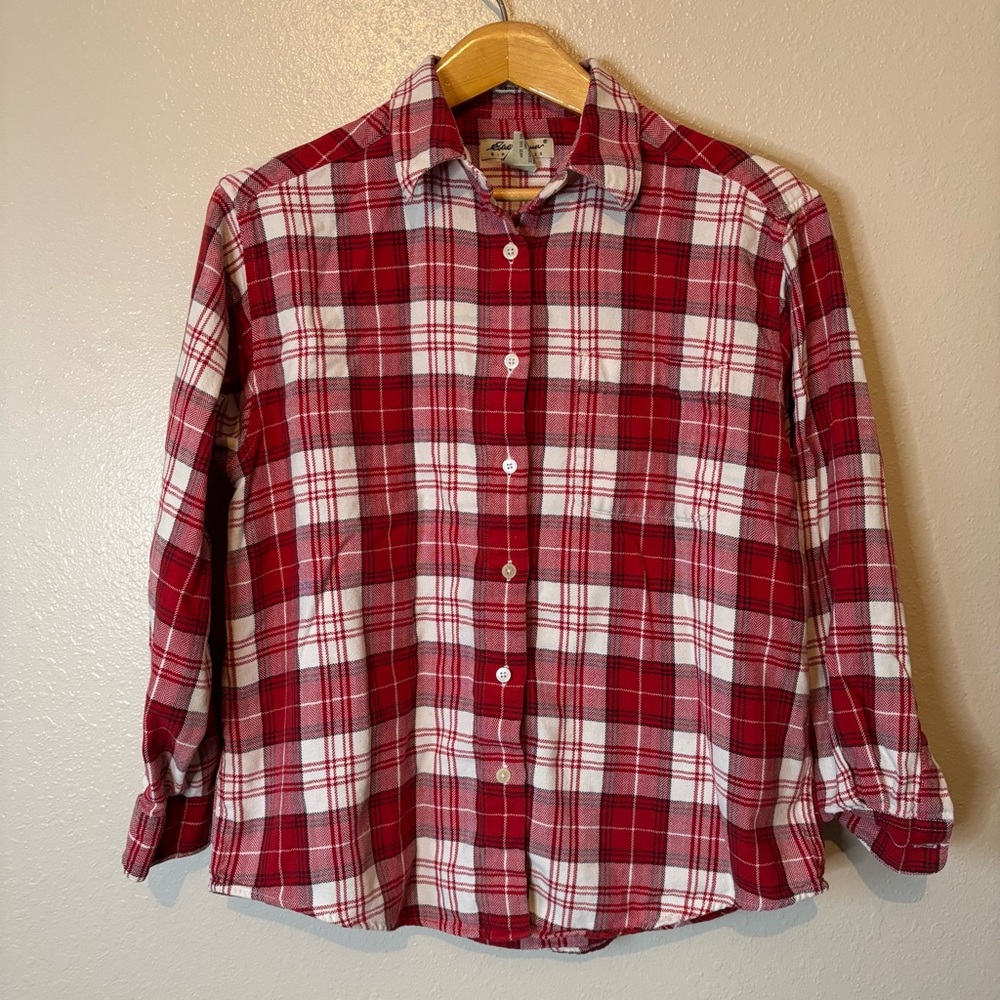 Red Plaid Eddie Bauer Shirt